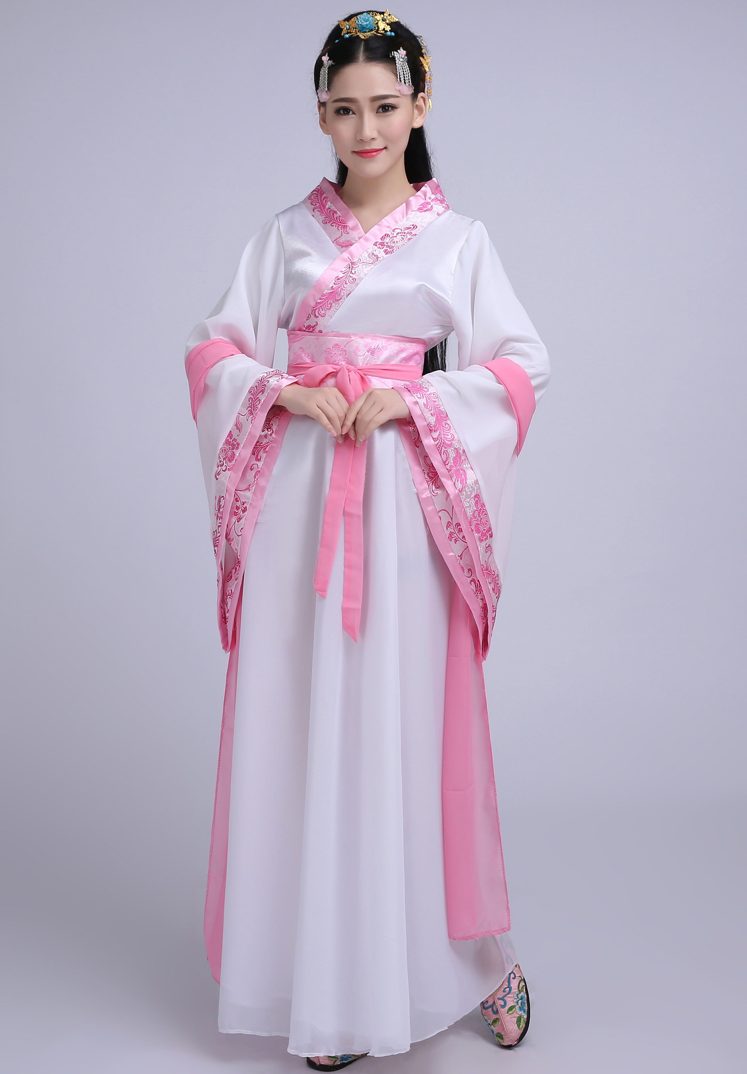 赵丽颖_古装儿童花千骨赵丽颖同款仙女汉服玉生烟酒吧cos改良演出衣服