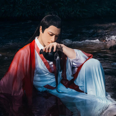 原创男子古风cosplay古装款魏晋风侠客汉服男女可穿交领大袖曲裾