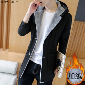 冬季风衣外套男