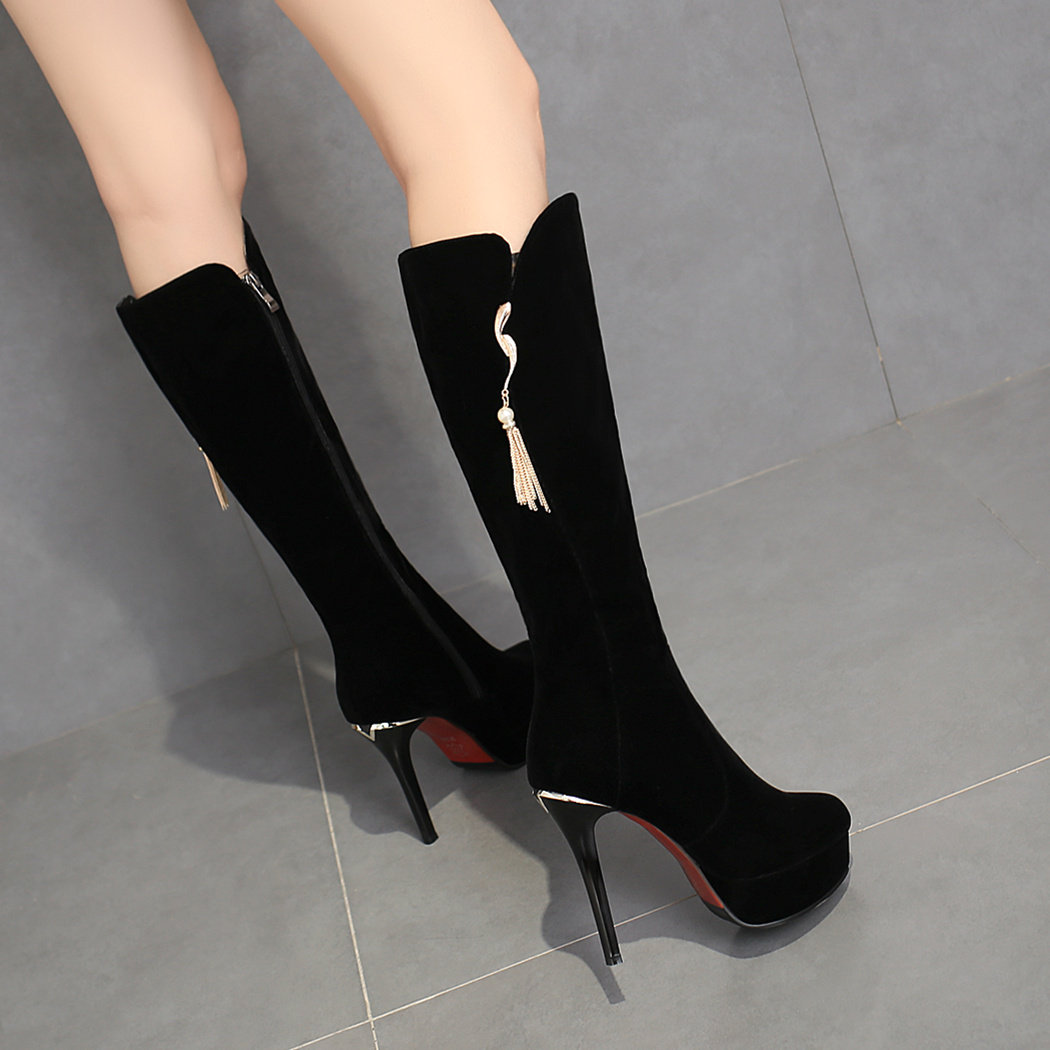 高靴女 长靴 显瘦大额优惠券