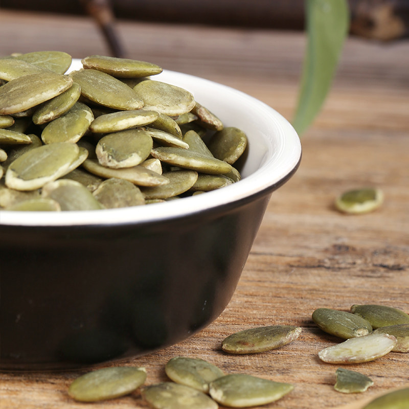 聚天红 南瓜子仁生350g新货原味可自己炒熟烘焙生南瓜籽仁1罐包邮