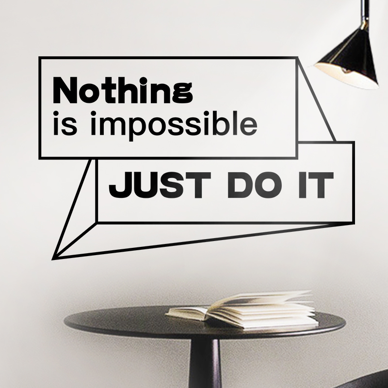 鹏古简约英文励志标语墙贴jd7109_鹏古背景墙_太平洋家居网产品库