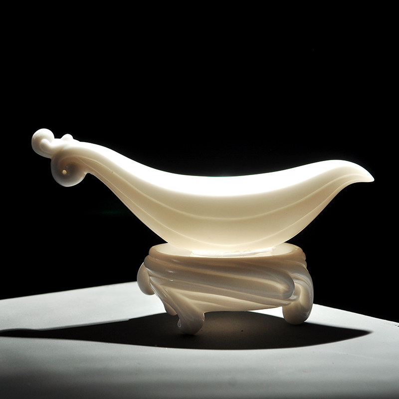 玉瓷茶漏茶滤陶瓷创意过滤器德化白瓷滤网茶漏杯滤茶器公道杯茶具