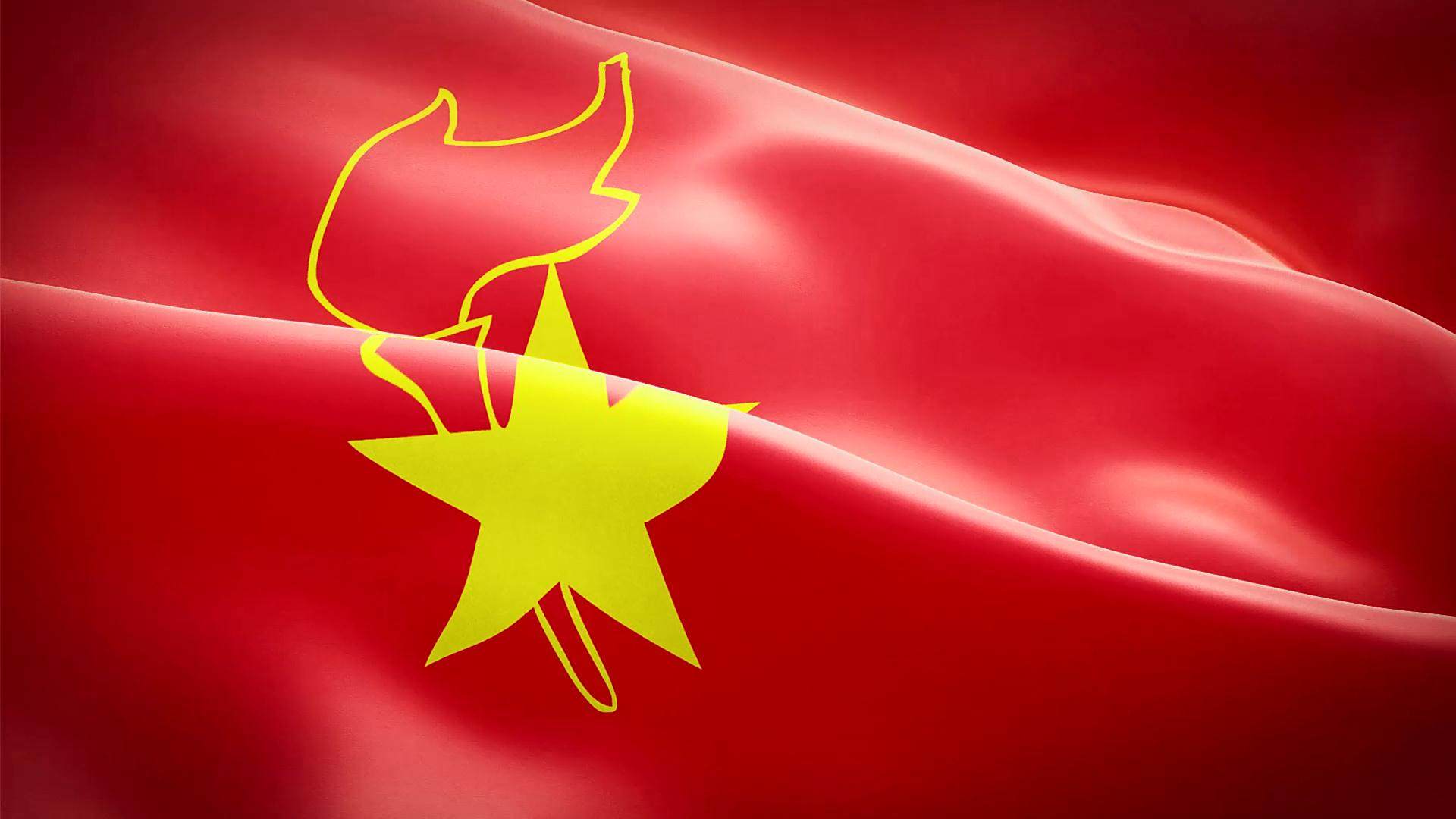 特价米家led随身灯_年会晚会大会背景vj 动态中国少先队队旗队旗迎风