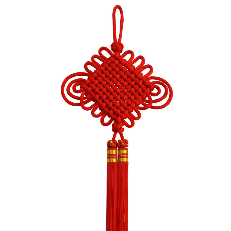 巧艺精品中国结中号手工编织丝线镇宅辟邪乔迁礼品平安结2号十复