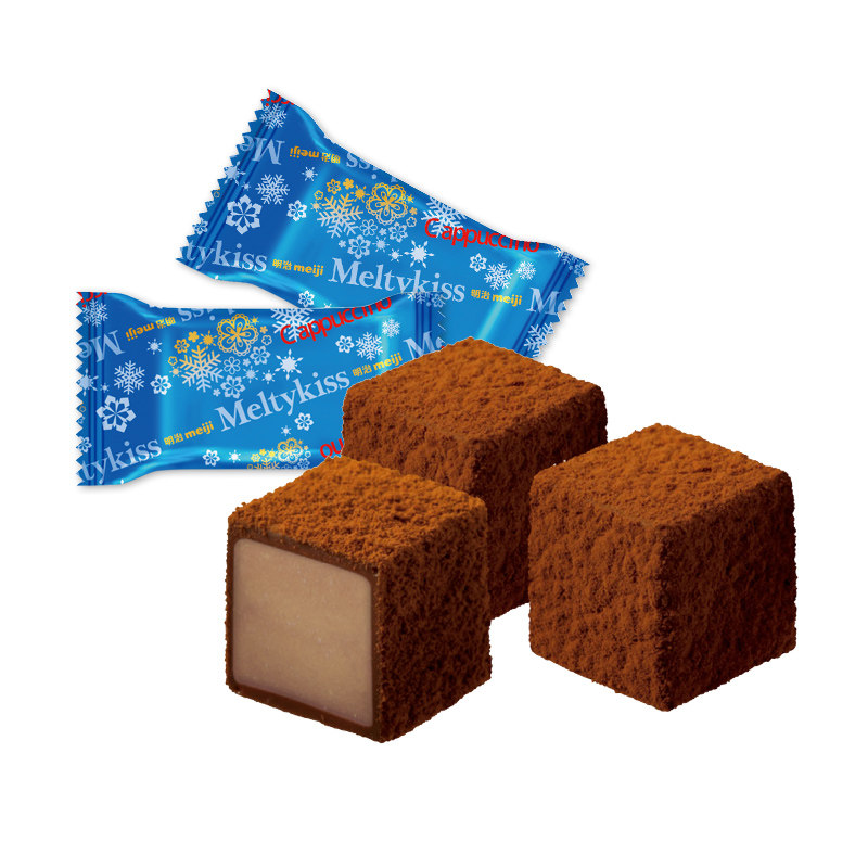 明治meiji新装雪吻巧克力卡布奇诺口味婚礼婚庆喜糖果