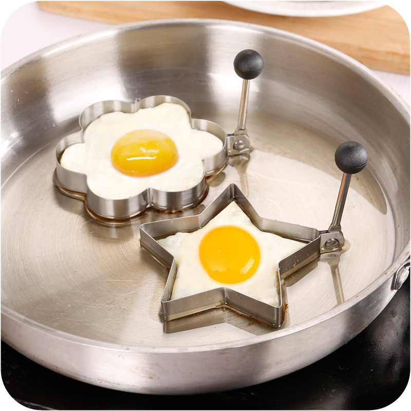 厨房不锈钢煎蛋器模具心形模具套装煎蛋器饭团模具创意厨房小工具