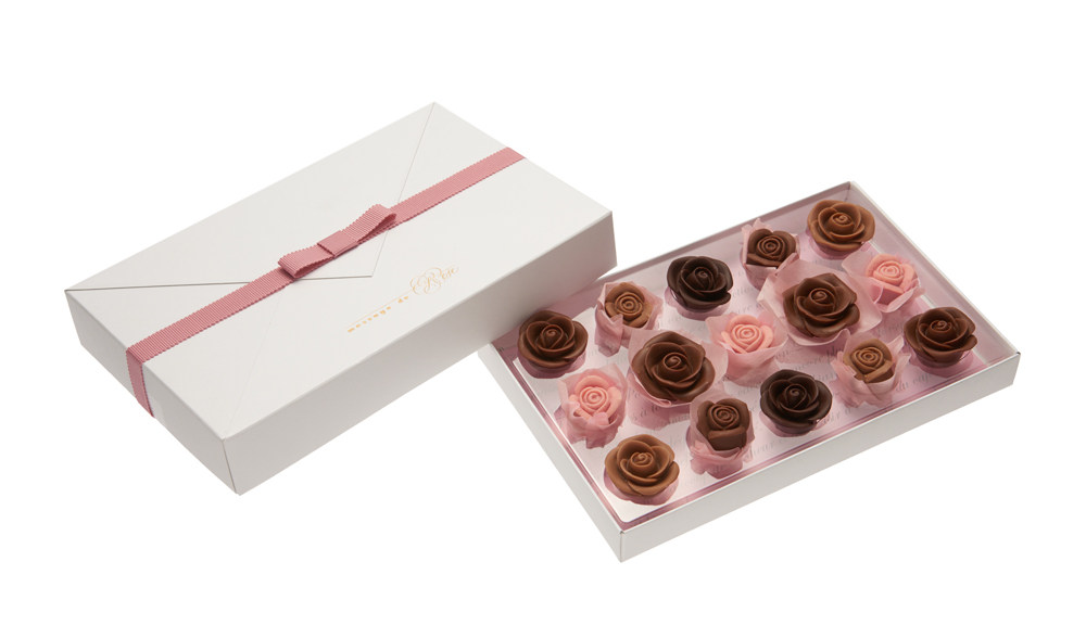 现货 日本情人节 rose 玫瑰花巧克力 高级巧克力礼盒_7折现价375元