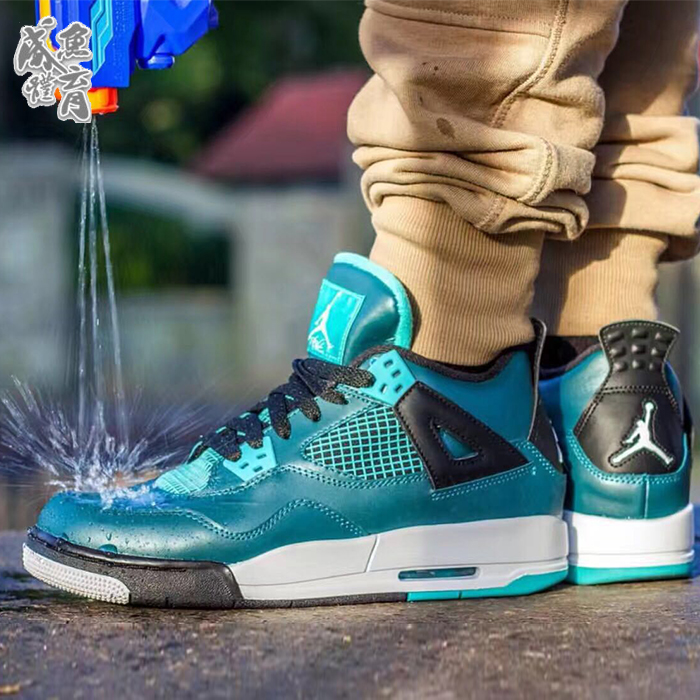 拼搏体育 air jordan 4 teal aj4 湖水绿灰绿 705331