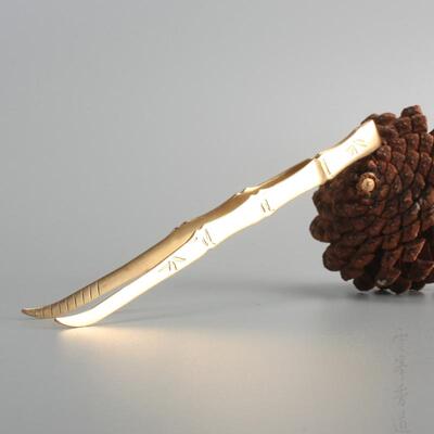 香道银叶夹云母夹碳夹香料夹碳熏空熏电香炉多功能纯铜镊子