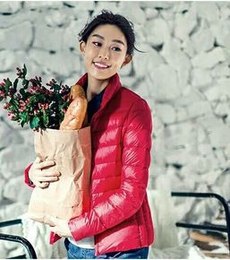 短羽绒服女修身