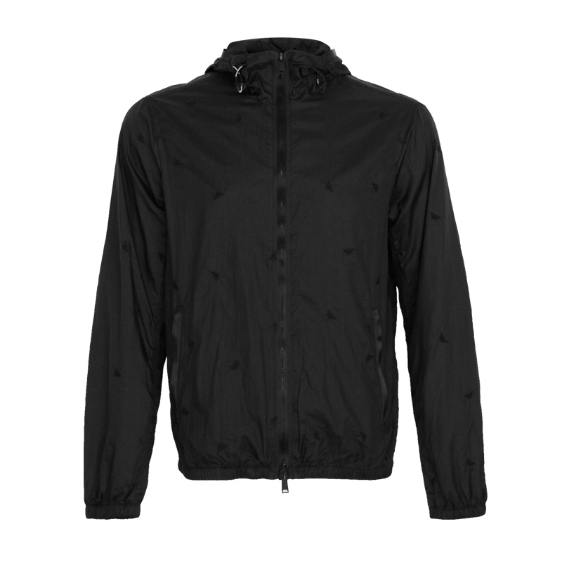 阿玛尼外套男 秋冬_armani 阿玛尼 ea系列18秋冬新款开衫连帽冲锋衣