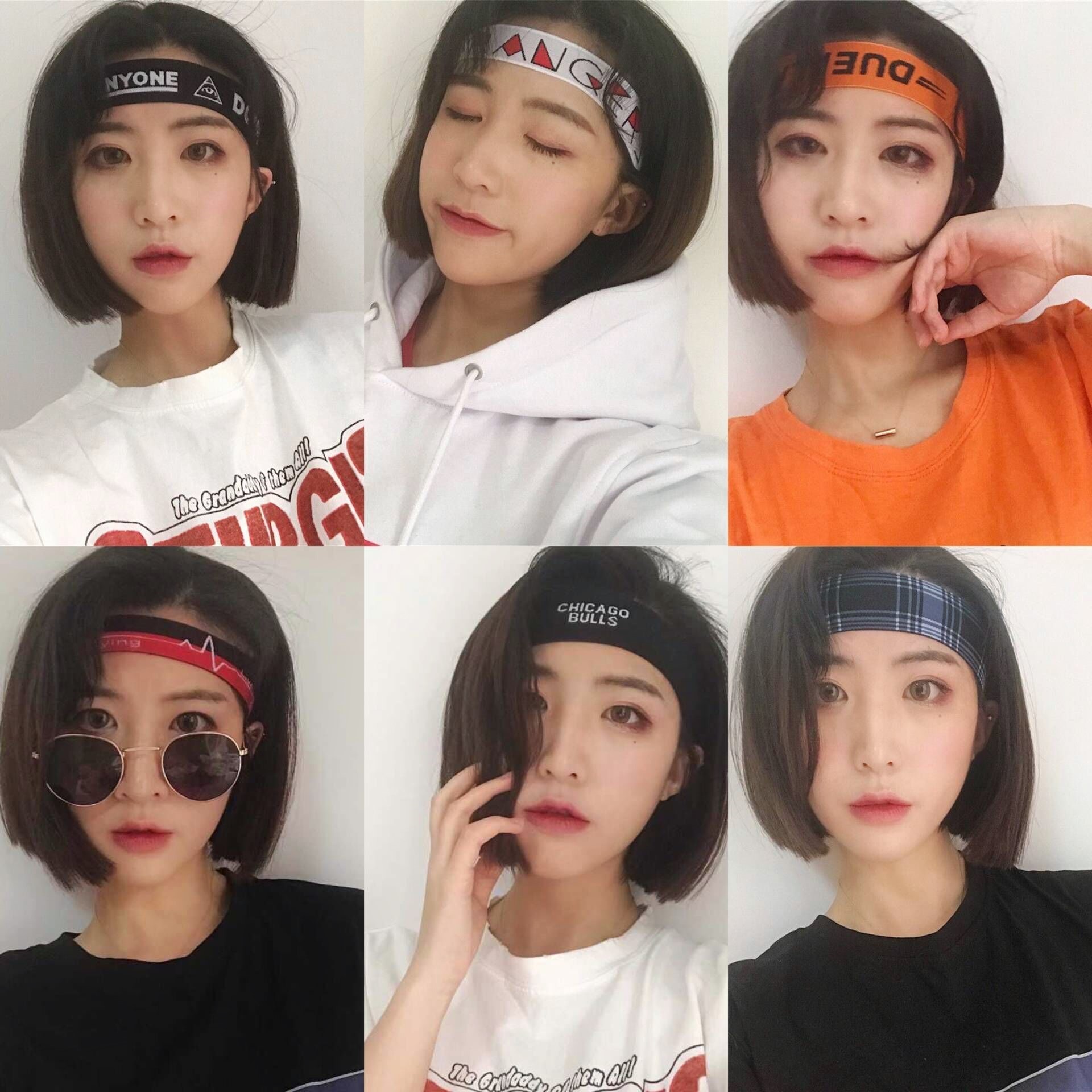 热销发箍短发_韩版弹力运动发带男女洗脸百搭清新头饰跑步瑜伽健身
