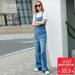 牛仔背带女式长裤