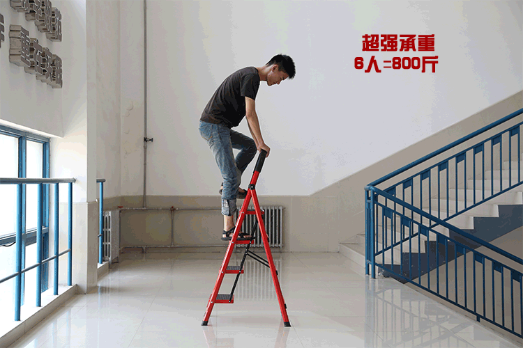 家用折叠梯加厚型宽踏板铁防滑移动人字梯包邮多功能
