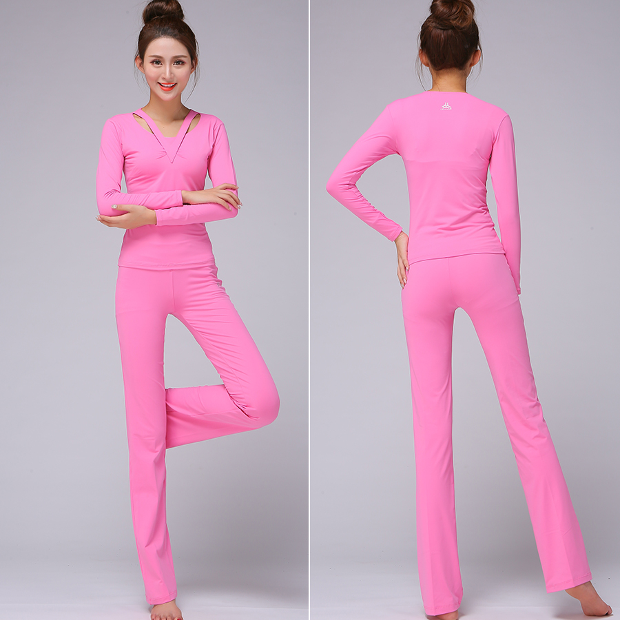 一折长袖瑜伽服套装女 冬季