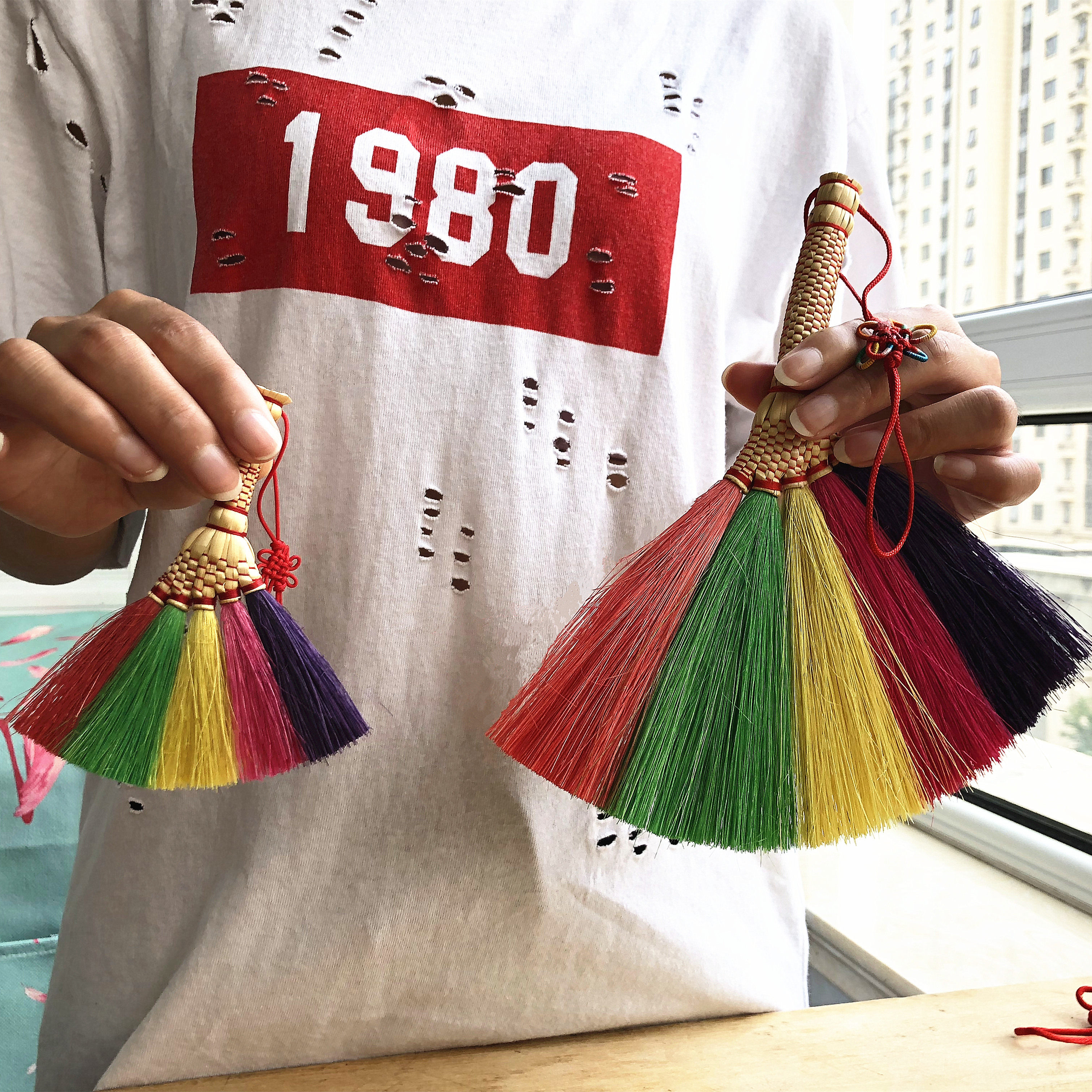 特价棕扫把_精编高粱杆亚麻棕扫把镇宅辟邪笤帚吉祥扫钥匙扣装饰宝宝