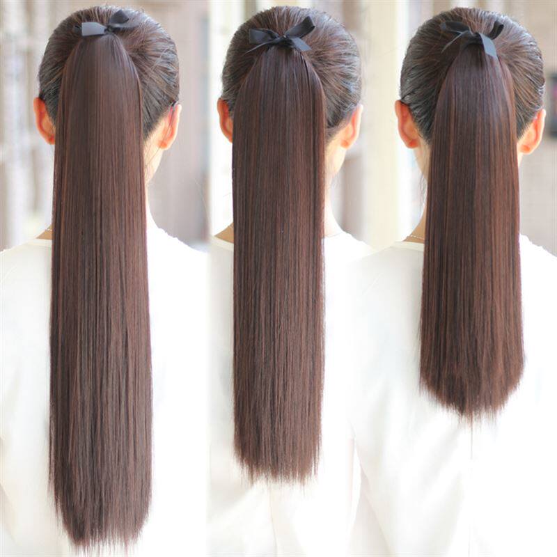 假发马尾 真人发丝