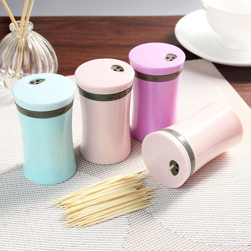 一折牙签筒 家用_居家欧式牙签盒牙签筒 塑料简约牙签收纳盒 家用便携