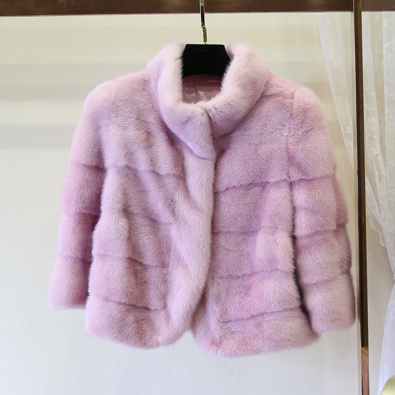 彩貂女外套 整貂