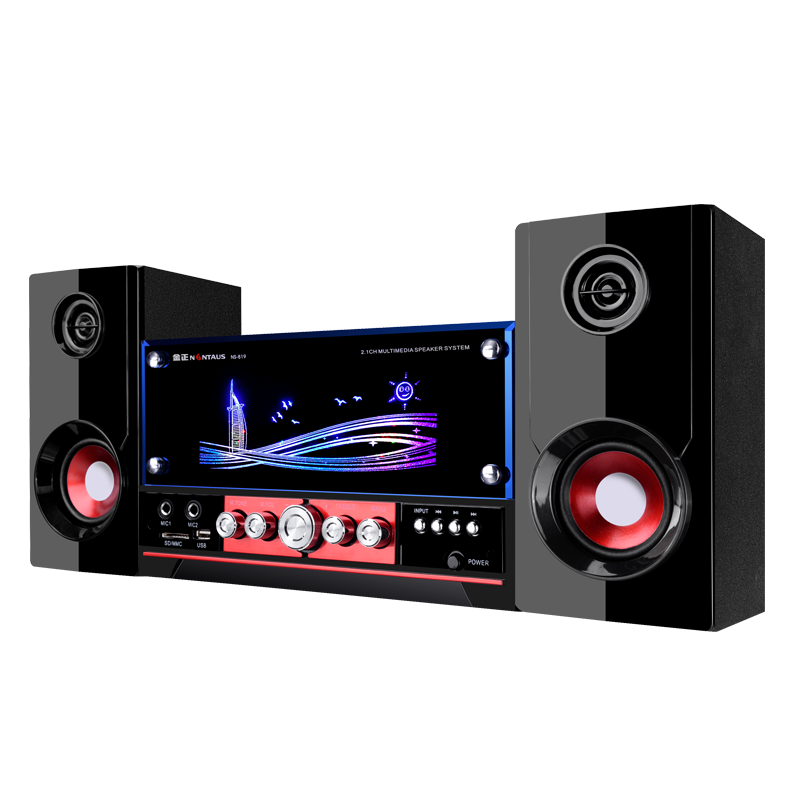 金正 NS-819台式电脑K歌音响家用电视音箱蓝