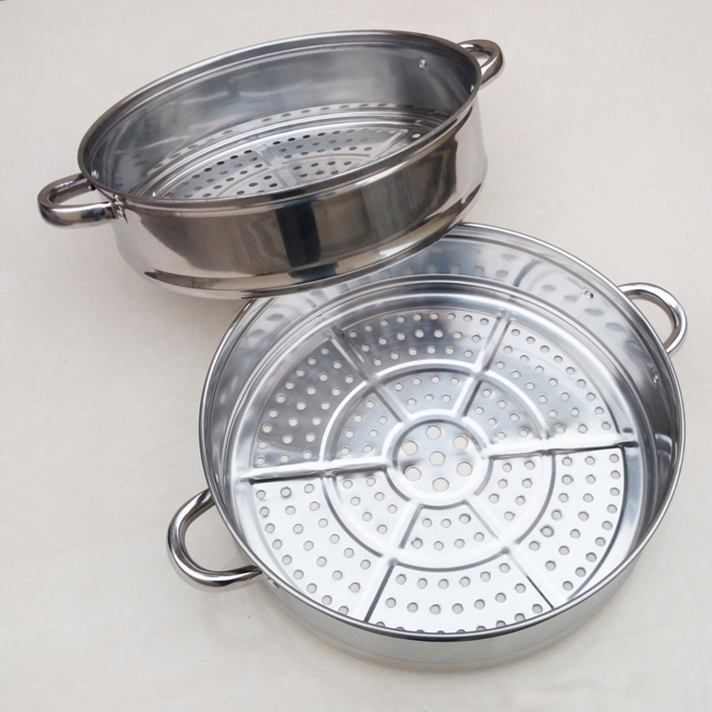 不锈钢蒸笼蒸屉蒸包子30/32/34cm大容量蒸锅篦子加高蒸格笼屉优惠券