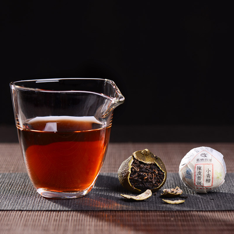 新会小柑橘青橘小金桔茶普洱茶特级散陈皮 五星小青柑木箱装500g