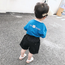 儿童t恤男宝宝夏装2019新款宽松男童夏季体恤纯棉薄短袖圆领上衣