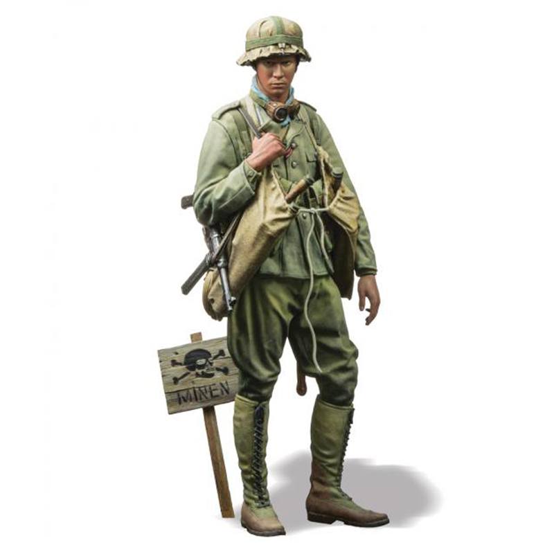 1/16树脂人物兵人模型二战d.a.k.装甲先锋士兵包邮gk手办白模206