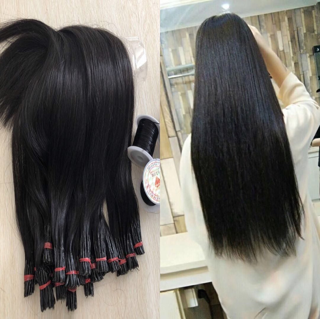 水晶接发真发 真发接发束_接头发 真发接发束 接发真发 无痕水晶接发