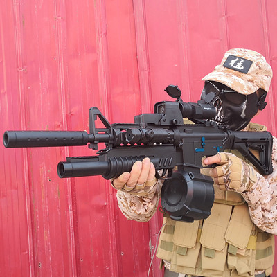 锦明8代m4 水弹枪连发电动玩具枪下供弹真人cs装备水弹抢