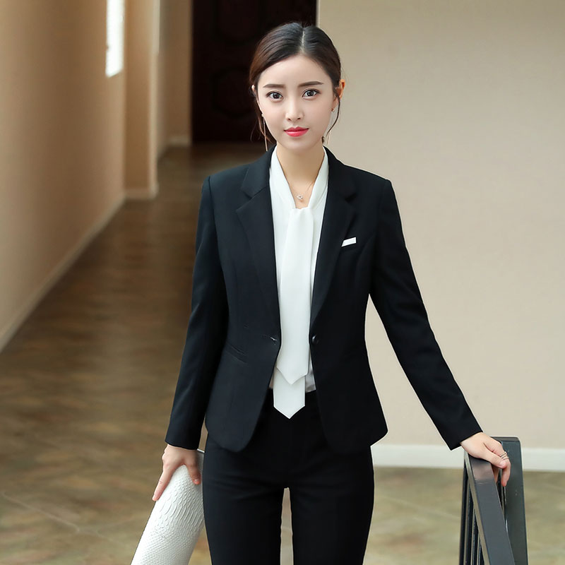 职业装女2018新款大学生面试正装女套装西装ol职业套装西服工作服