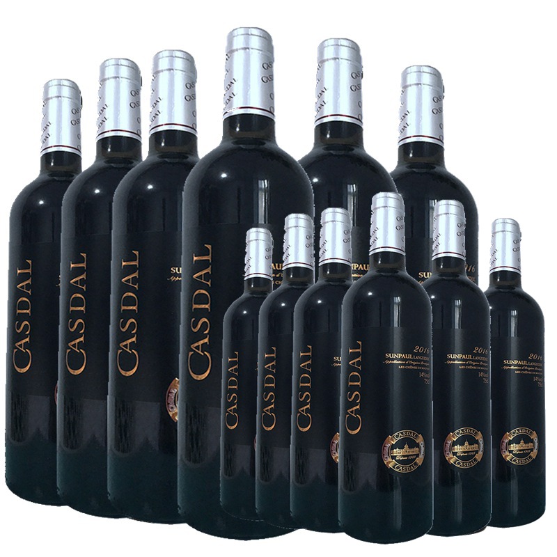 14度高度红酒买1箱送1箱 法国原瓶进口AOP红