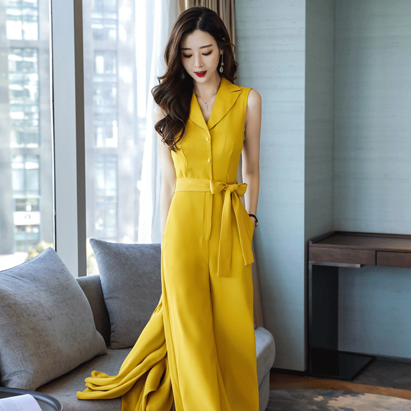 女神气质夏日连体阔腿裤,摩登时髦!