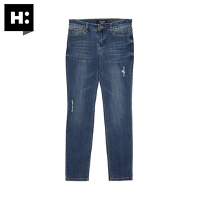 中腰韩版休闲长裤女士直筒裤