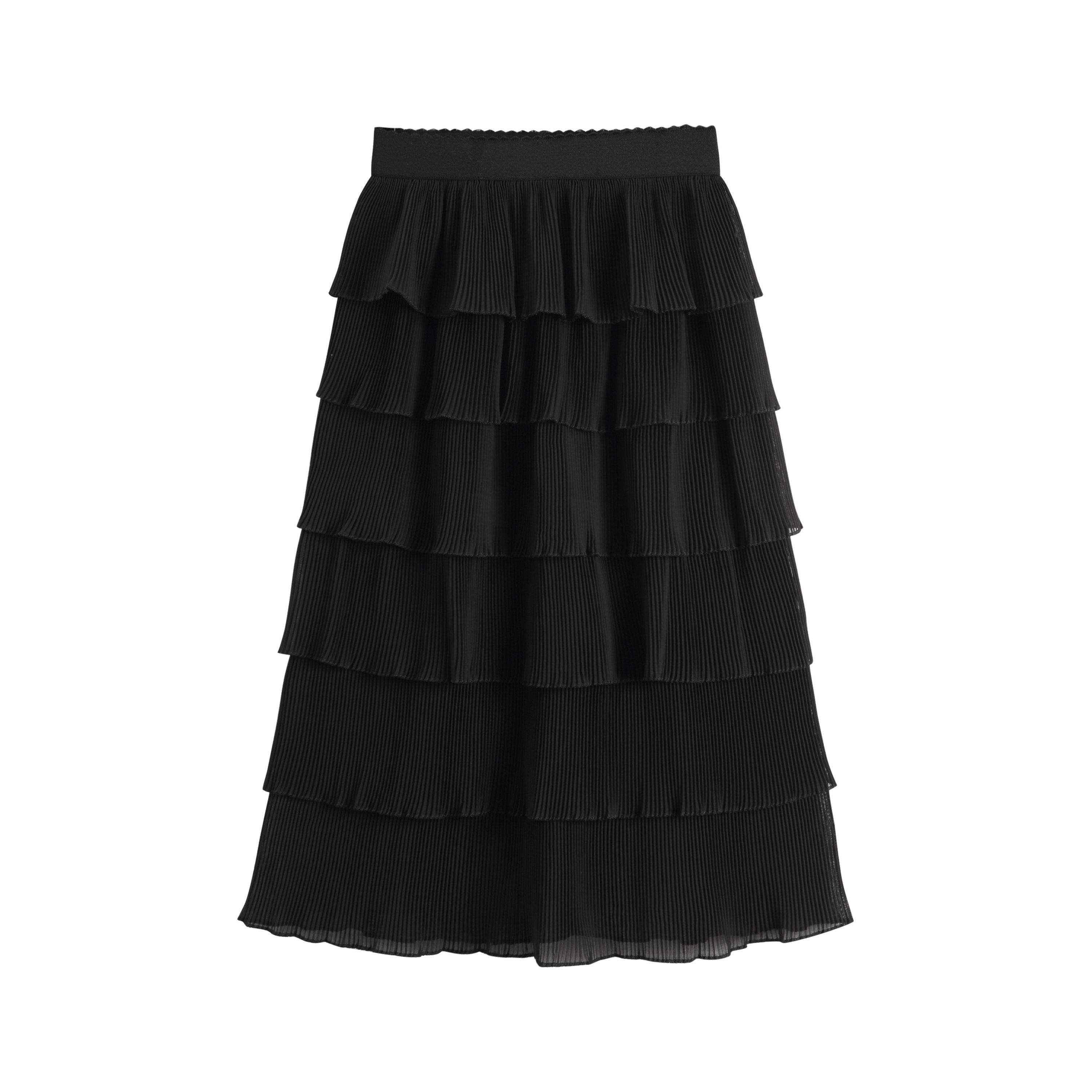 雪纺蛋糕半身裙