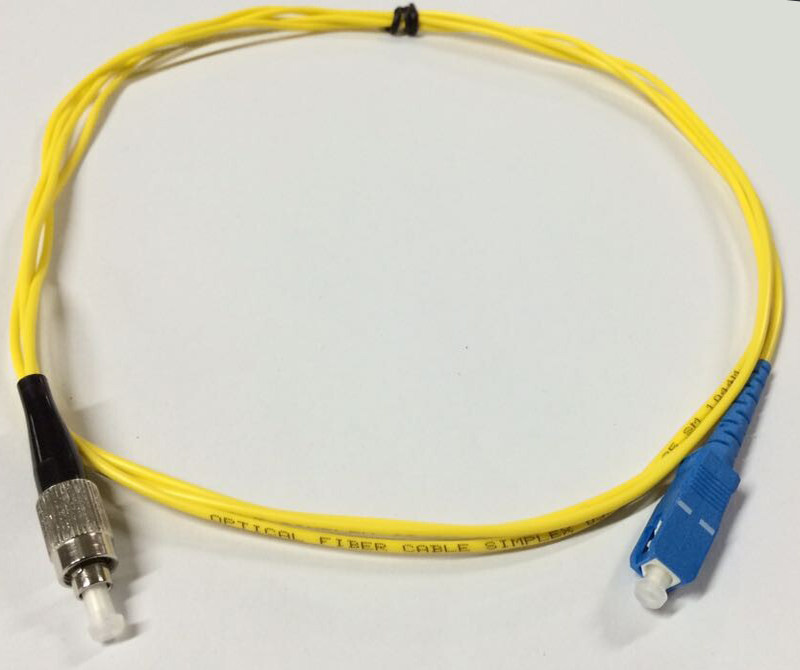 杉宏2m 两米fc-sc单模光纤跳线尾纤 方头转圆拧 电信级2.0线径