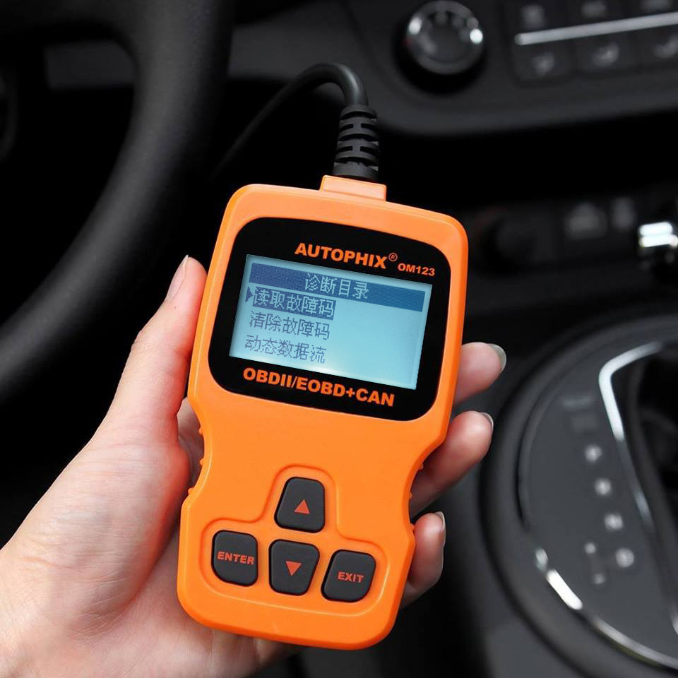 汽车检测仪_汽车故障诊断仪obd发动机检测仪om123发动机故障灯清除