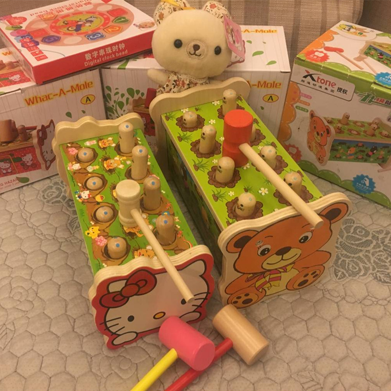 6-12个月婴儿早教益智八音敲琴音乐玩具木制儿