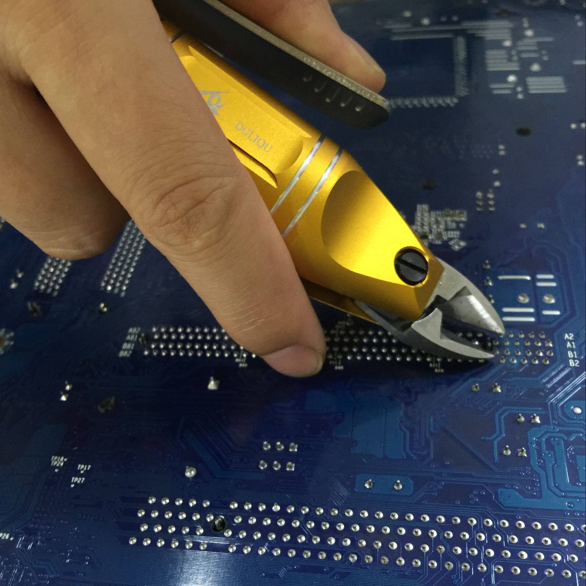 台湾bastea气动剪刀气动剪钳气动水口钳 塑料塑胶气剪 气动平口钳