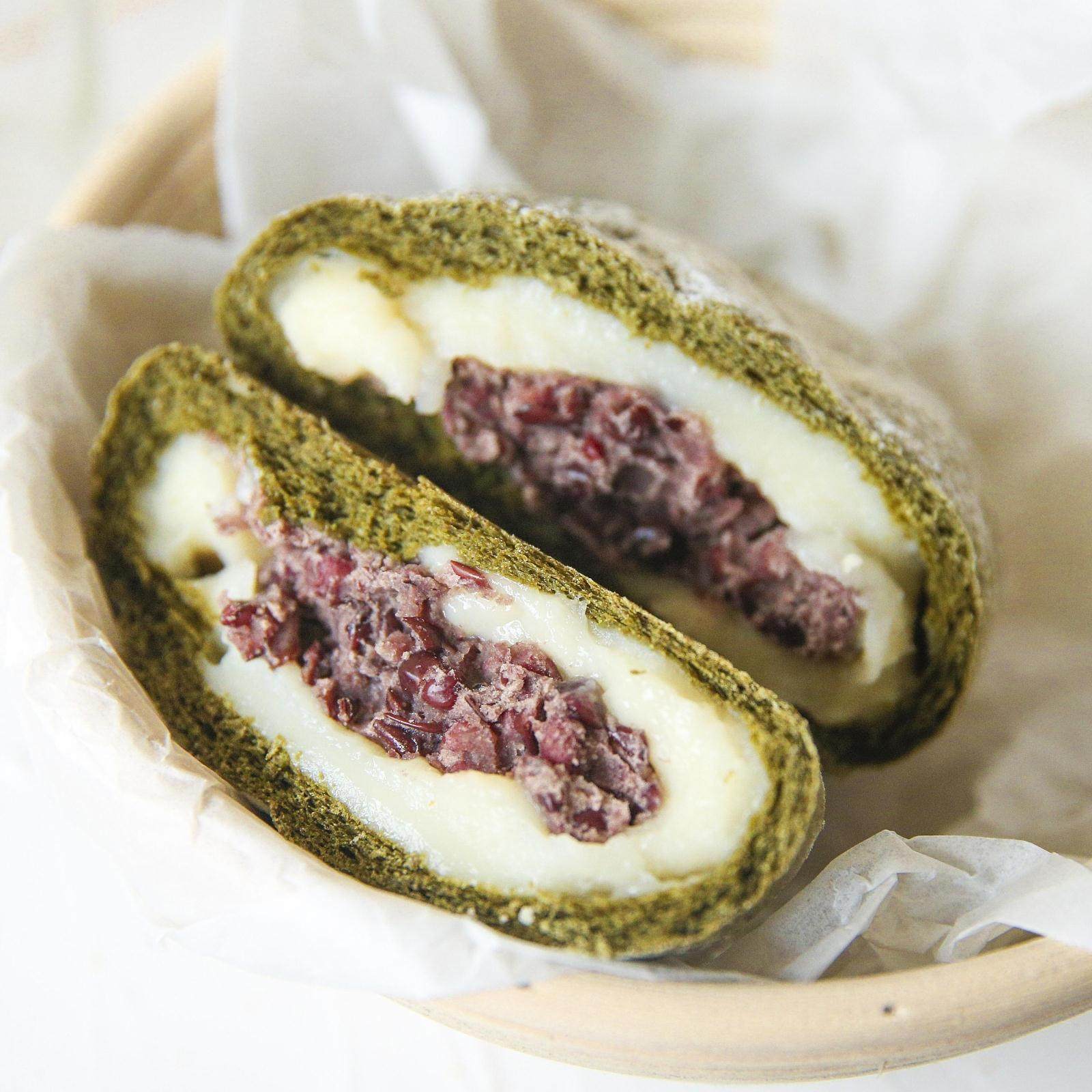 麦轻 抹茶红豆薏米麻薯全麦面包低卡夹心粗粮面包无糖油欧包480g