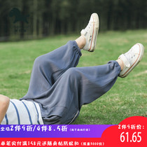 童装男童裤子儿童防蚊裤夏装轻薄灯笼运动九分裤冰丝薄款宝宝裤潮