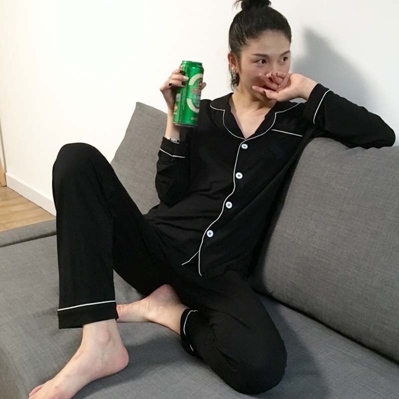 特价情侣睡衣黑色