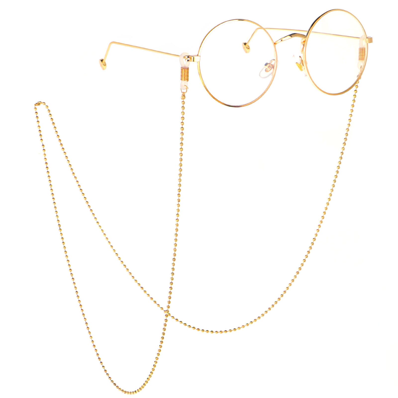 热销带链条眼镜_网红明星同款复古眼镜链条挂脖墨镜眼睛链子防滑带