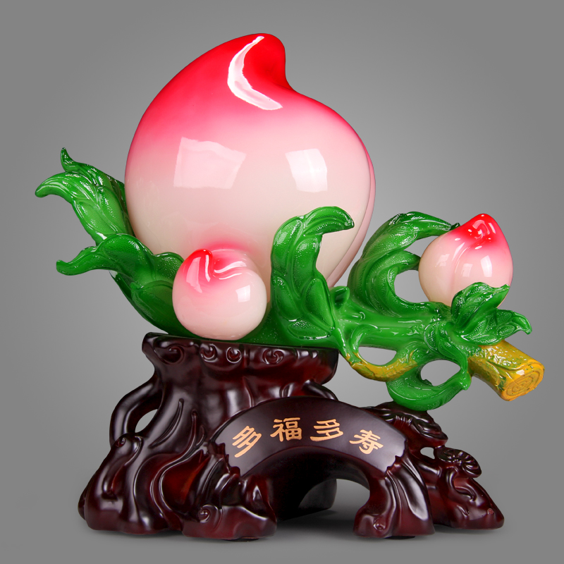 大号寿桃摆件 长辈祝寿贺寿60 80大寿创意礼品送老人生日礼物装饰