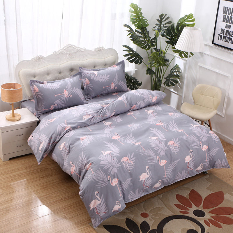 3件套装女装 三件套_简约学生被套三件套宿舍单人学生床上三件套单人