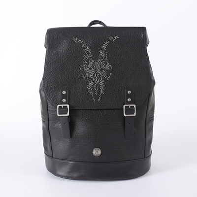 正品allsaints羊头真皮牛皮时尚双肩包男士背包 与众不同 优质款