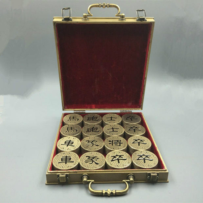 棋盒 象棋盒 中国象棋 铜象棋盒 工艺礼品盒 精品象棋盒子_双氙车灯