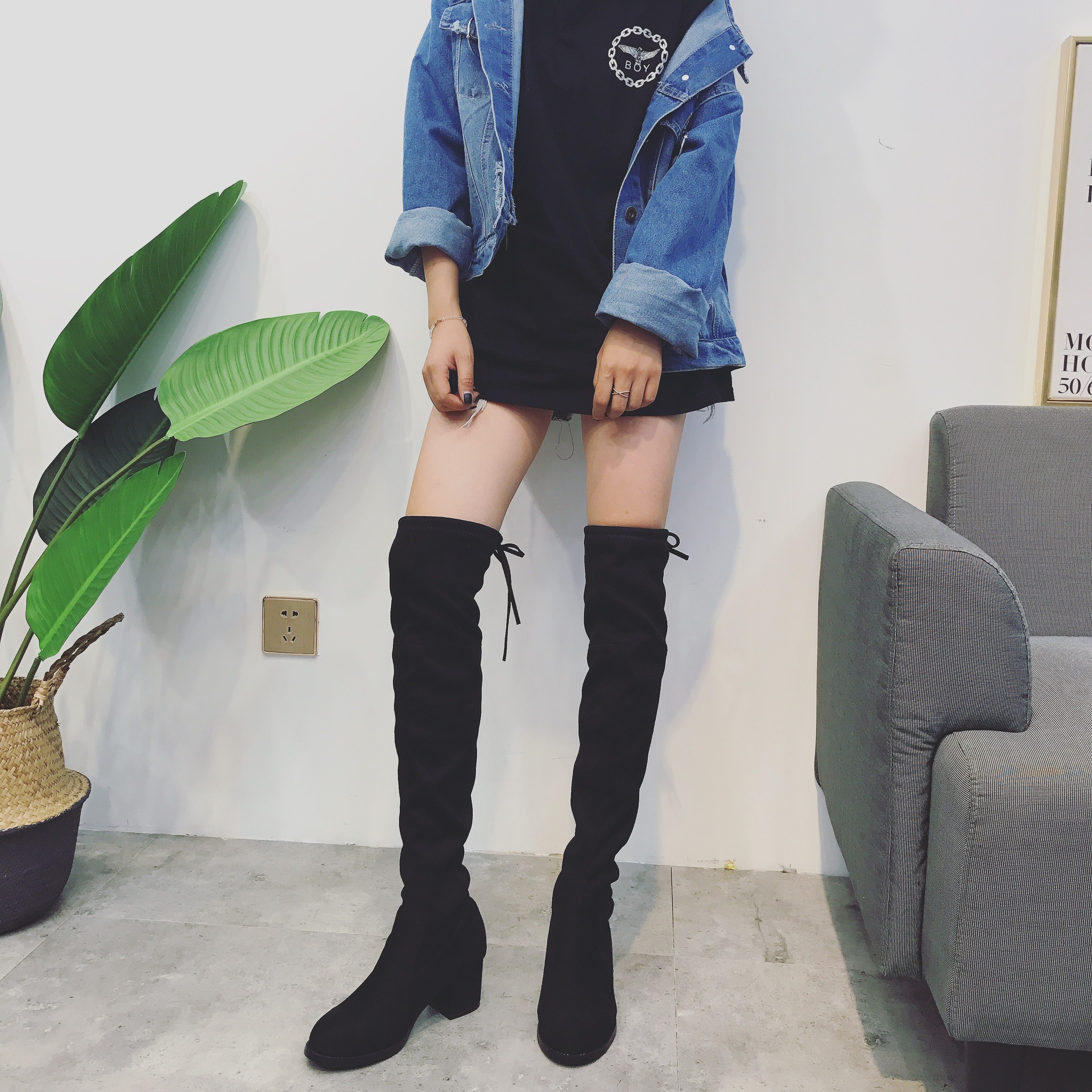 时尚过膝长靴,显瘦又有气场
