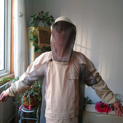 包邮户外防蚊衣防蚊服防虫衣钓鱼服夜钓野营花园防虫上衣渔具网眼_不